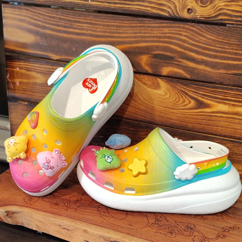 CROCS Carebear Platform Clogs